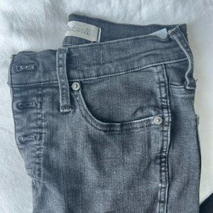 Madewell 10" High-Rise Skinny Black Jeans